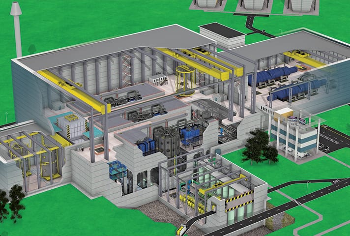 Illustration of spherical tokamak power plant concept