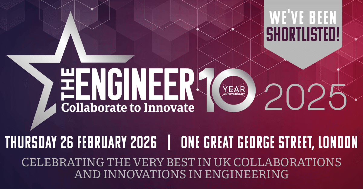 The Engineer star logo and details of the awards location and date